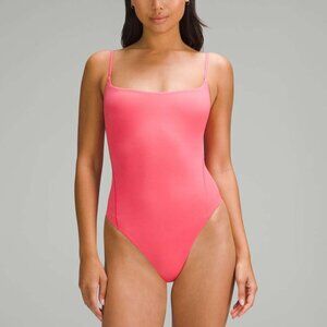 Lululemon Wundermost Ultra-Soft Nulu Square-Neck Spaghetti-Strap Bodysuit